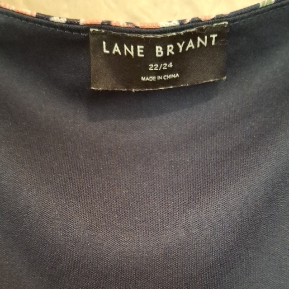 Lane Bryant Women's Navy Dress with Floral Accents Size 22/24 - Picture 2 of 9